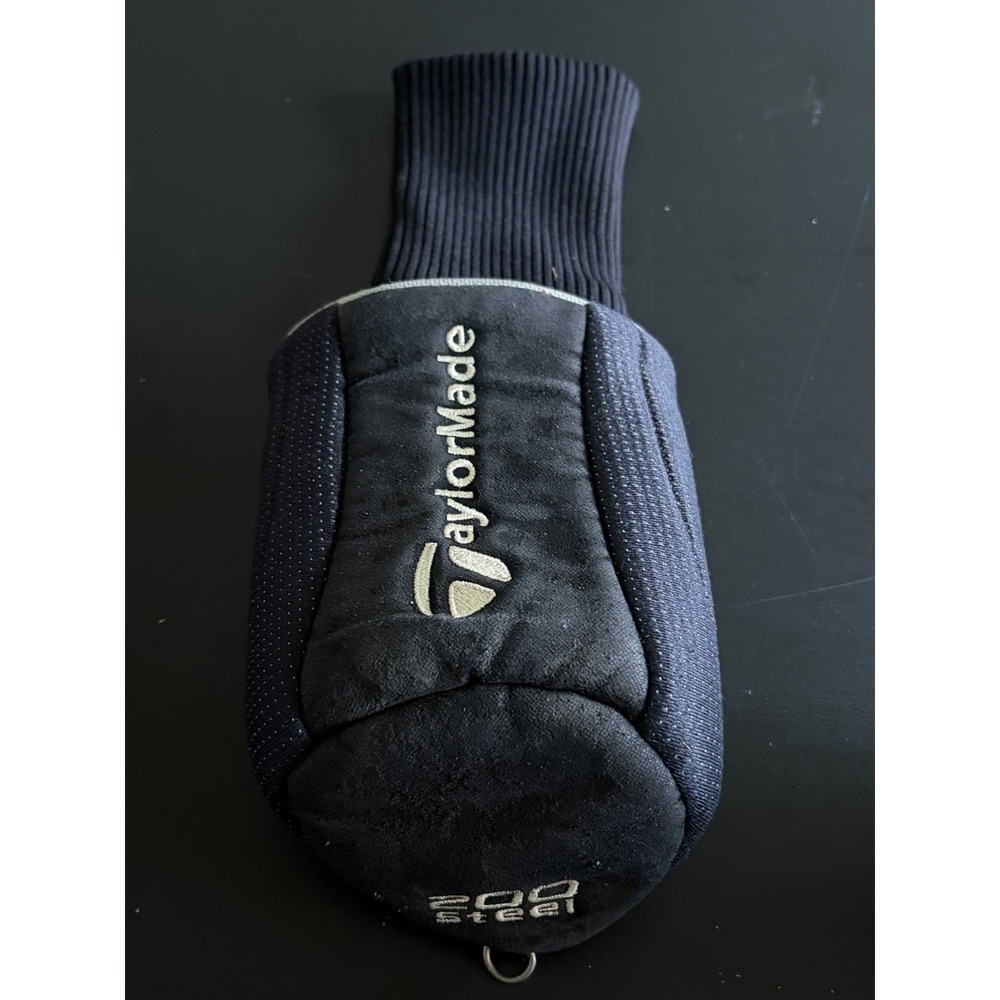 Taylormade Golf Hybrid 200 Steel Golf Club Headcover Black Pullover Vintage